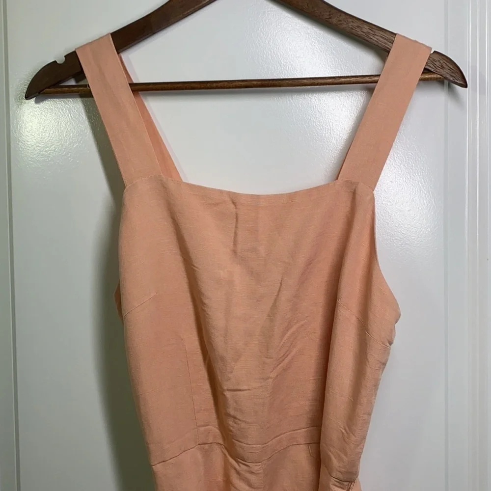 H&M - Peach Linen Short Romper Size Small